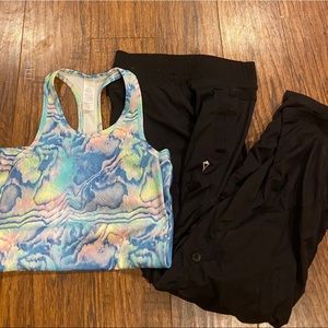 Ivivva unlined dance pant + top